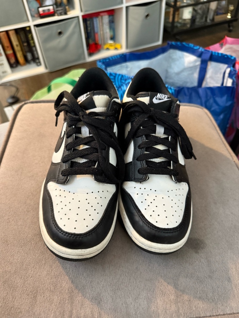 Nike Black & White Low Top Casual Sneakers
